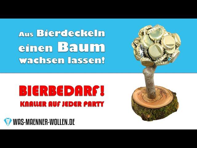 Kronkorken Halter: Der Deckelbaum von Deggelbam - Geschenkideen für Männer - Bier und Party