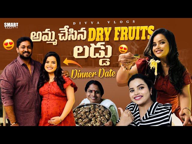 Sweet Cravings | Healthy Dry Fruits Laddu's Preparation | Fun With Mum || Dinner Date | Divya Vlogs