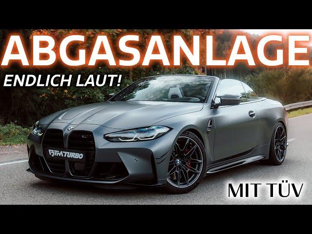 ENDLICH LAUT! Abgasanlage BMW M4 G83 Cabrio am legalen LIMIT! Soundcheck, Revs, Drive By - BTM Turbo