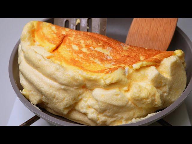 빵보다 부드럽고 폭신한 수플레 오믈렛 ! 달걀만 있으면 가능!! ㅣFluffy Souffle Omelette