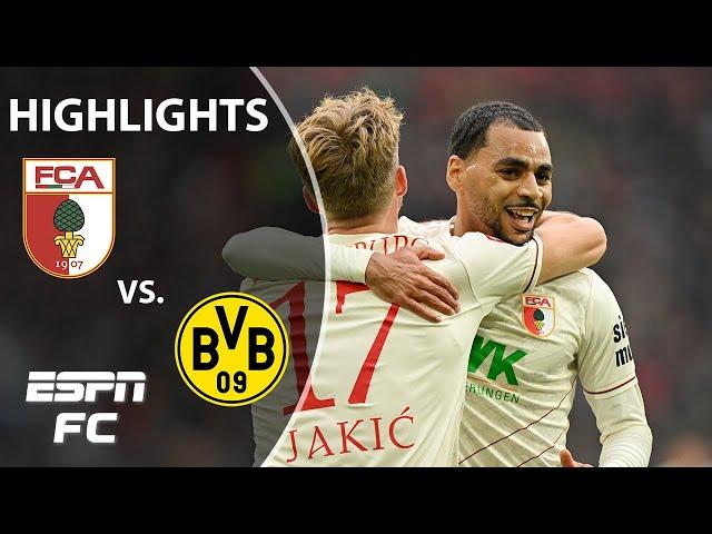 CLAUDE-MAURICE SHOW OUT  Augsburg vs. Borussia Dortmund | Bundesliga Highlights | ESPN FC