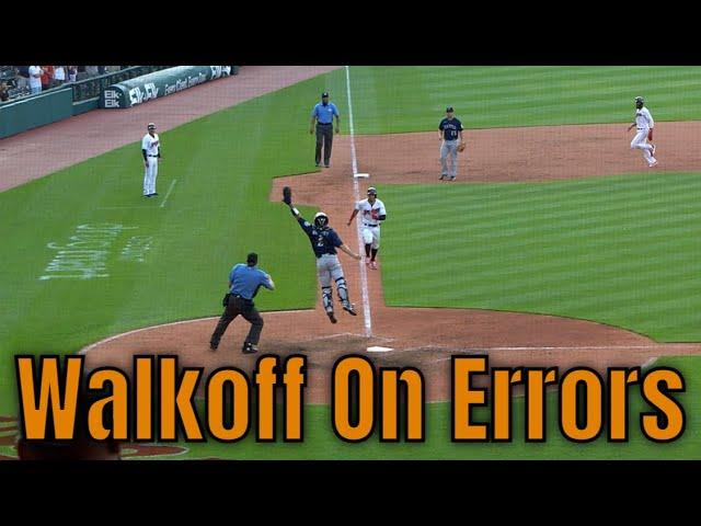 MLB Walkoff On Errors