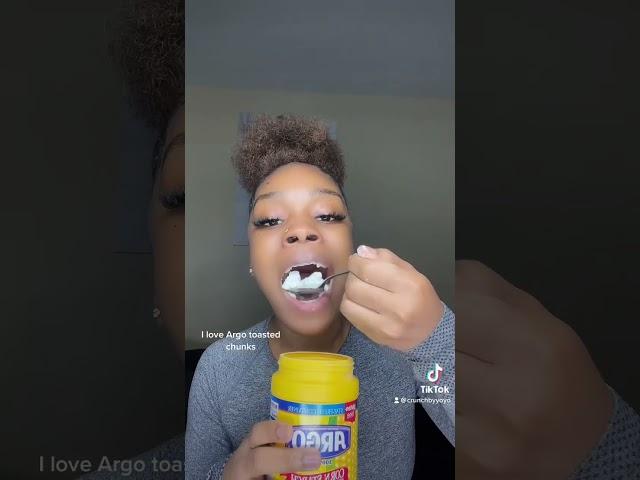 For me I really like the crunch #asmrsounds#asmr#cornstarch#explore#crunchyasmr#crunchy