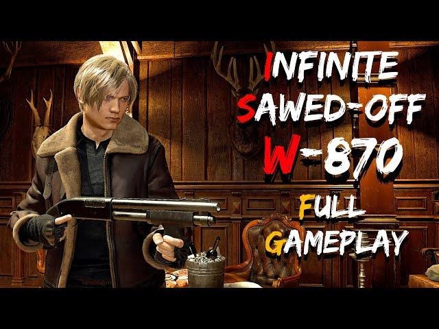 INFINITE SAWED-OFF W-870 ONLY! | Full Gameplay | PROFESSIONAL | Resident Evil 4 Remake