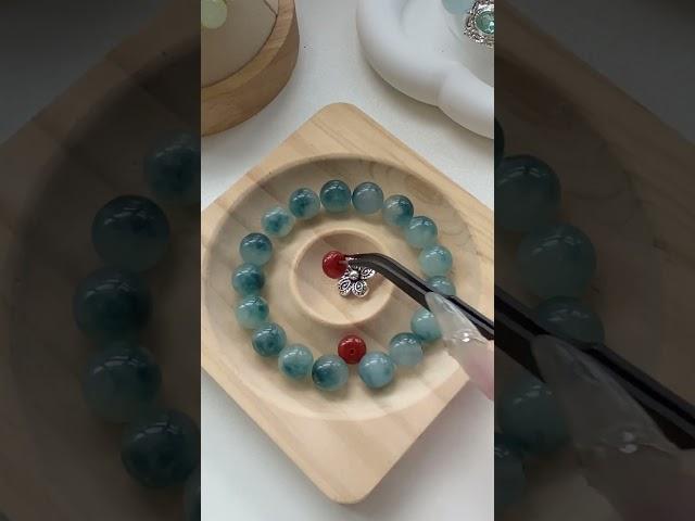 Blue Flower Shadow! "Langyu Flower Language" Aquamarine Bracelet Tutorial #braceletmaking #beads