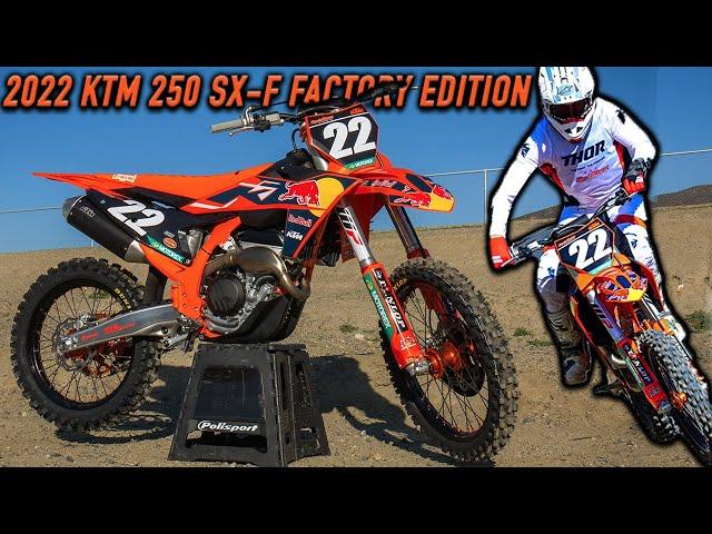 2022 KTM 250 SX-F FACTORY EDITION FIRST RIDE WHAT'S NEW