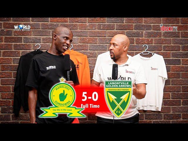 Compliment to Manqoba Mngqithi | Mamelodi Sundowns 5-0 Golden Arrows | Junior Khanye & Tso Vilakazi