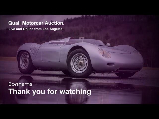 BONHAM'S QUAIL MOTORCAR AUCTION LIVE COVERAGE REPLAY | PETERSEN CAR WEEK DAY 4