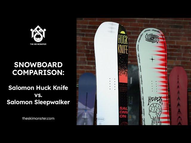 Snowboard Comparison: Salomon Huck Knife vs. Salomon Sleepwalker