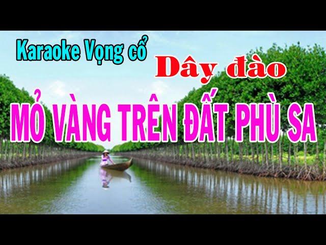 Karaoke vọng cổ MỎ VÀNG TRÊN ĐẤT PHÙ SA - DÂY ĐÀO [T/g Thái Hoàng An]