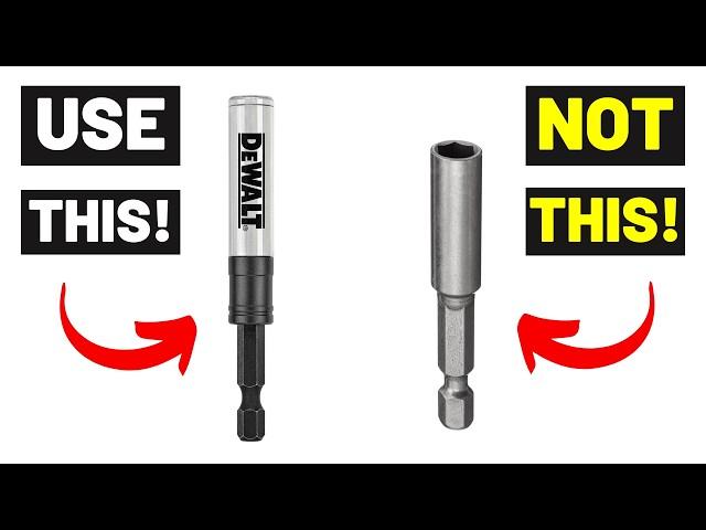 DRIVE SCREWS WITH EASE! (Most People Don't Know The Difference...Bit Holders/Nut Drivers!)