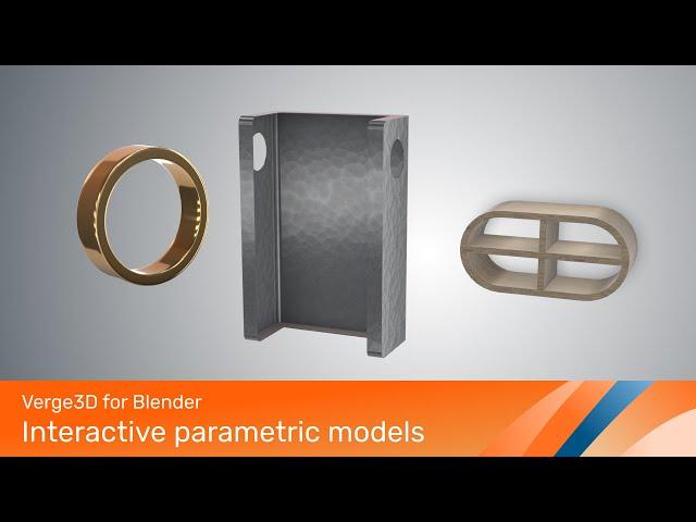 Making interactive parametric models with Verge3D, Blender, and WebGL