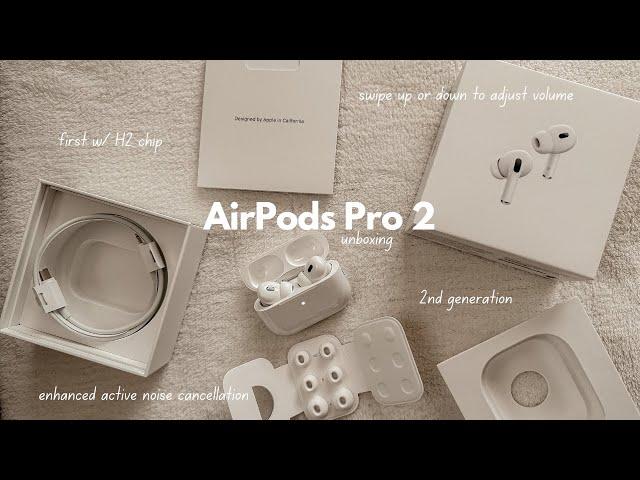 H2 AirPods Pro | 2nd generation  aesthetic + asmr unboxing 