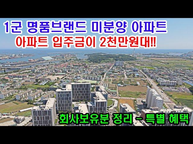 전국최저가 미분양 아파트 1군 건설사 입주금 2천만원대의 동해 대림 이편한세상 2억원대 아파트