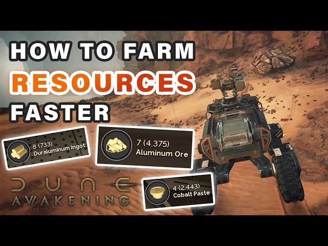 How to Farm Resources Fast | Aluminum & More ► Dune: Awakening