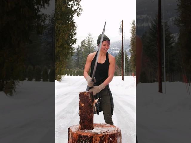 Wood Splitting Sword
