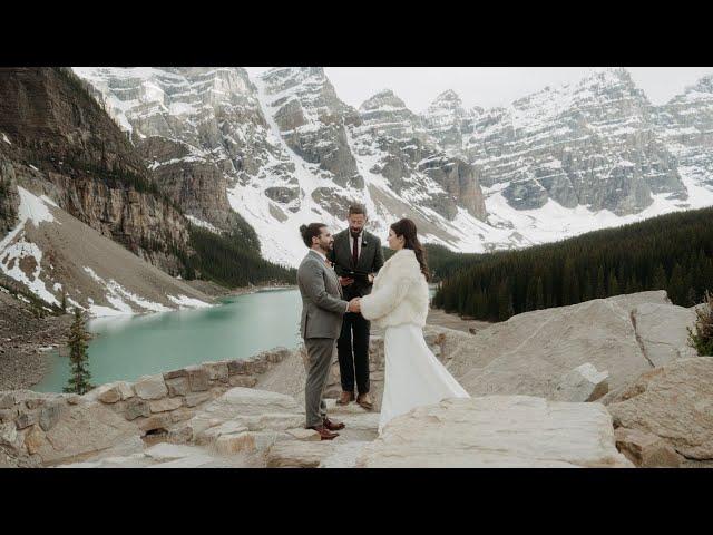 An adventurous evening at Lake Louise & Moraine Lake | Elopement Teaser