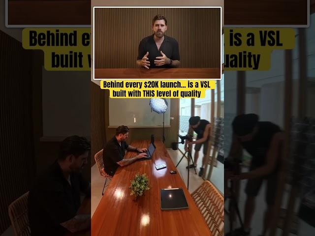 Behind every $20K launch… is a VSL built with THIS level of quality #vslvideo #coaching