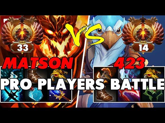 MATSON (SHADOW FIEND) Mid vs 423 (KEZ) Carry - Battle Of Top Dota 2 Players - Z Dota 2 Channel