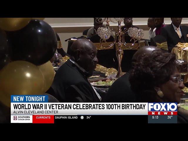 World War II veteran celebrates 100th birthday