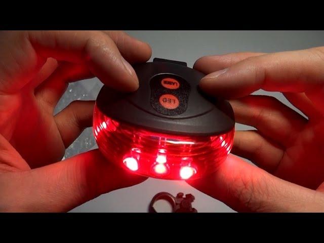 Rear light with a laser for a bicycle from China