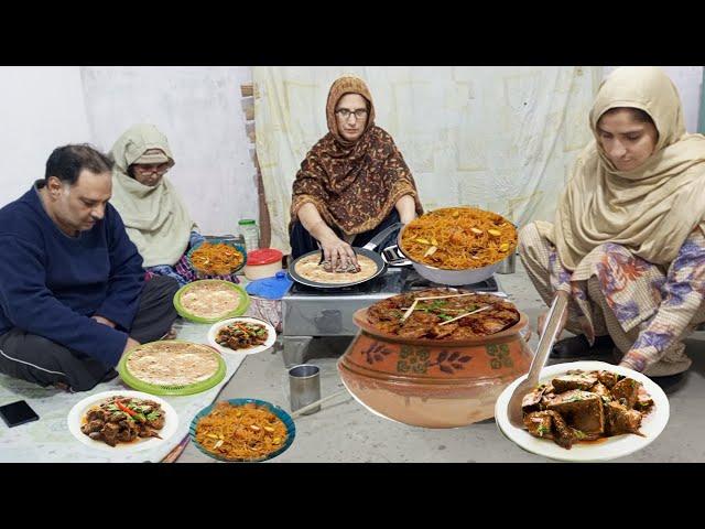 Village Life || Sham Ka Roti Salan Kaleji Masala Recipe Ke Sath || Irma's family vlog