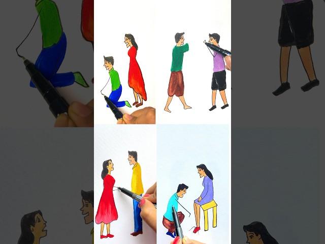 4 Famous artworks. Which one best? #shorts #art #craft #drawing
