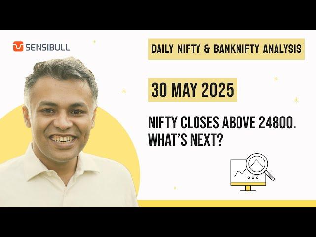 NIFTY & BANK NIFTY Analysis for Tomorrow | Stock Market Outlook | 30 May 2025, Friday