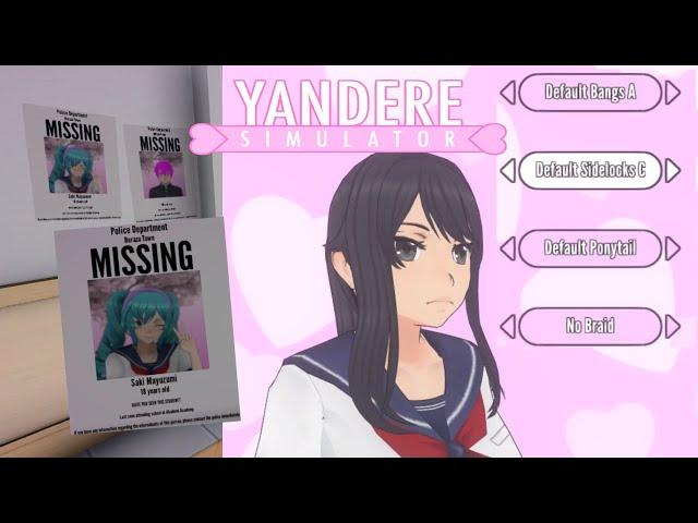 New Ayano Customization and Missing Posters! | Yandere Simulator