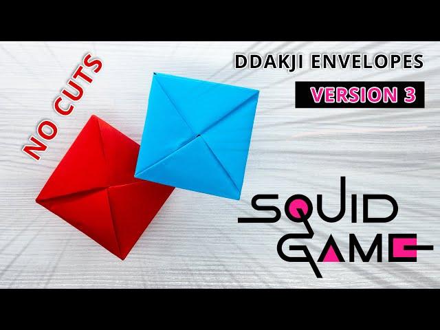 Learn How to Make Authentic Squid Game Ddakji Paper Game - No Scissors Needed!