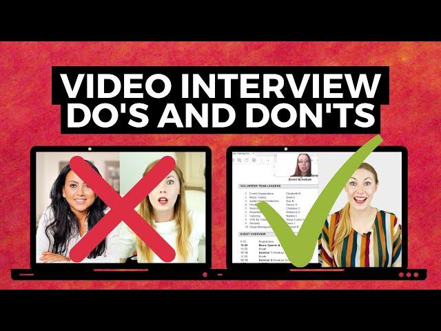 Video Interview TIPS  - How to Stand Out in Video Interview for Jobs!