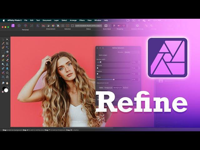 How to Refine Selection in Affinity Photo 2