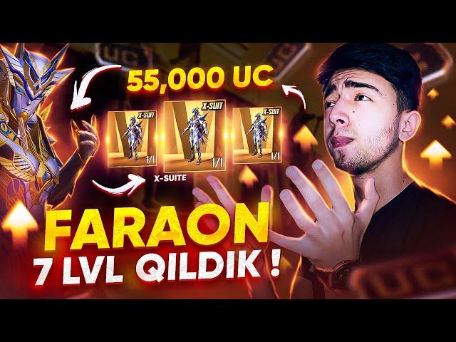 55,400 UC FARAON FULL QILAMIZ  ENG OMADLI KOSTYUM-X - PUBG MOBILE!