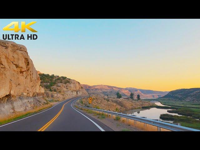 2 Hours of Rocky Mountain Sunset Scenic Driving in Western Colorado 4K