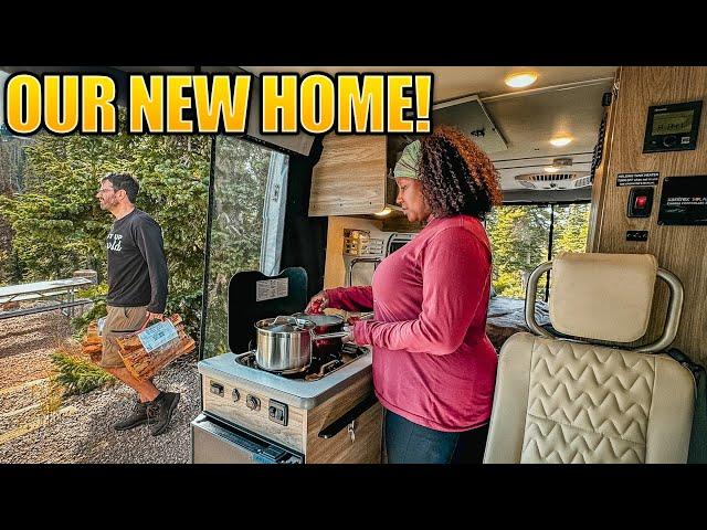 We Swapped Van Life for NEW Tiny Luxury RV (RV Tour) - RV LIFE