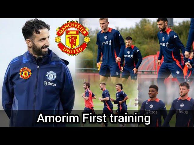 Breaking!! Ruben Amorim "TACTICS" at First training as new Manchester United manager | man utd train