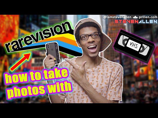 How To Take Photos Rarevision VHS App for Apple iPhone and Android