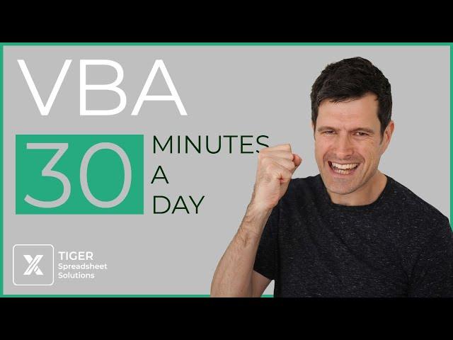 (16/30) Excel VBA Absolute Beginner Course (30 For 30)