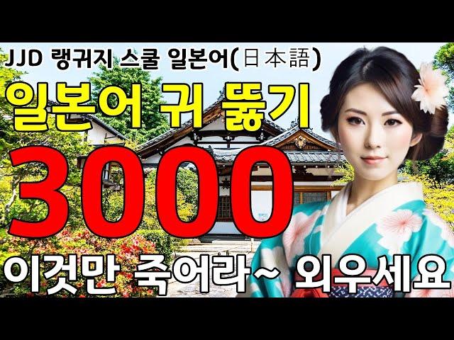 일본어 공부 성공하는 방법 | 왕 초보 기초 일본어회화 3000문장 | 이것만 죽어라 외우세요 | JJD 毎日 韓国語 日本語