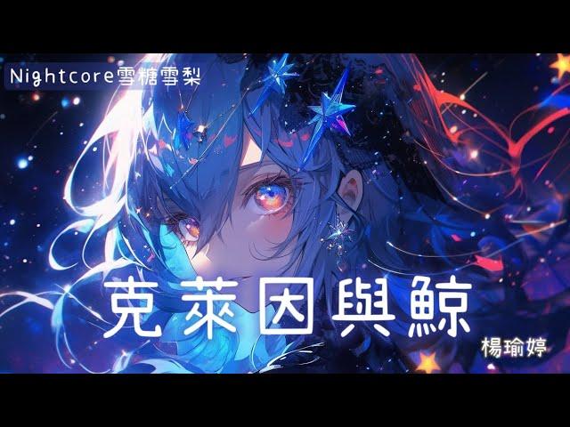  Nightcore  克萊因與鯨 (lyrics)[委託] 動態歌詞 #楊瑜婷#克萊因與鯨#nightcore