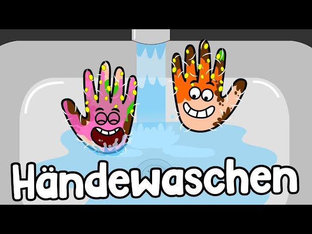 Händewaschen - Cartoon für Kinder - Kinderlied - Kindergarten - Vorschule - Gesundheit - Spielen