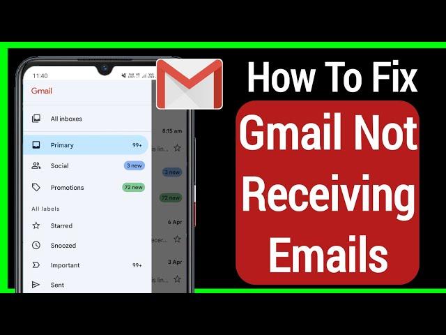 How To Fix Gmail Not Receiving Emails - 2022 || Can't Recive Emails on Gmail