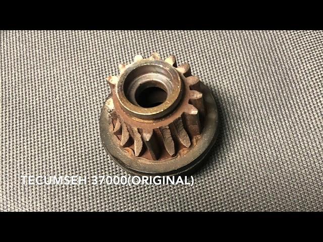 MTD SNOWBLOWER STARTER ISSUE - TECUMSEH 37000 DRIVE PINION REPLACEMENT