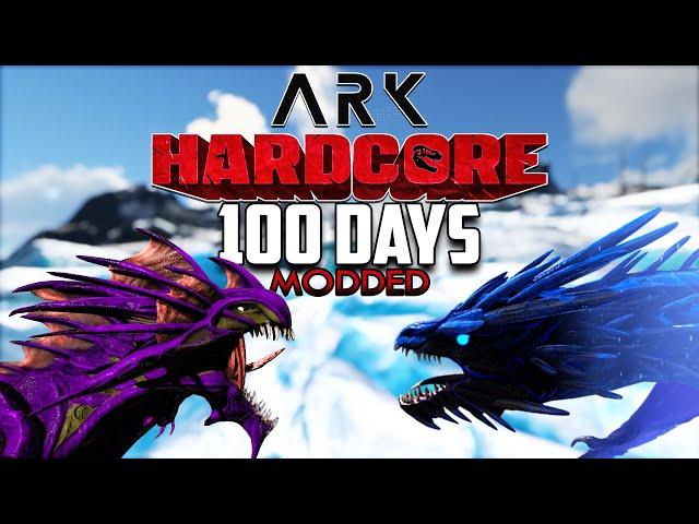 I Spent 100 Days in Modded Ark Using The Biggest Mod Possible... Here's What Happened