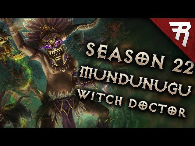 Diablo 3 2.7.7 Witch Doctor Build: Spirit Barrage Mundunugu GR 143+ (Season 30 Guide)