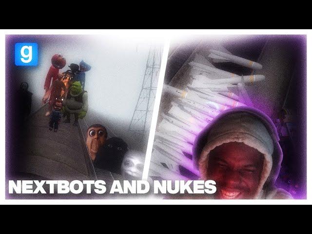 GMOD 3D Nextbots and Nukes that break the game