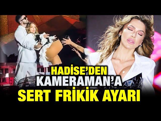 Hadise Frikik Yakalamaya Çalışan Kameramana Ayar verdi! Sevda Türküsev ise Hadise'yi Eleştirdi!