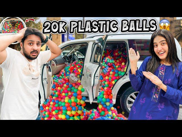 AREEB KI LAND CRUISER MAI 20 HAZAR PLASTIC BALLS PRANK 