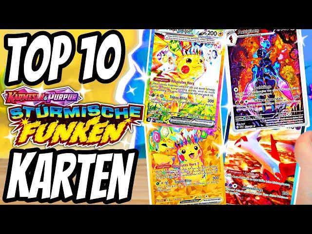 Top 10 Wertvollsten Pokémon Stürmische Funken Karten ️