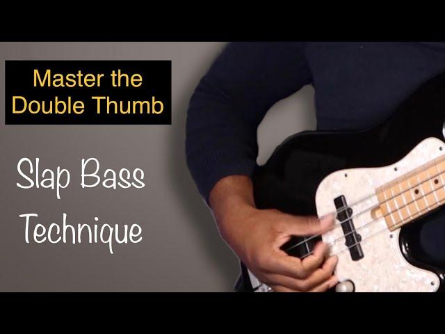 Mastering the Double Thumb Bass Technique with a cheat code! (quick exercise to help you)